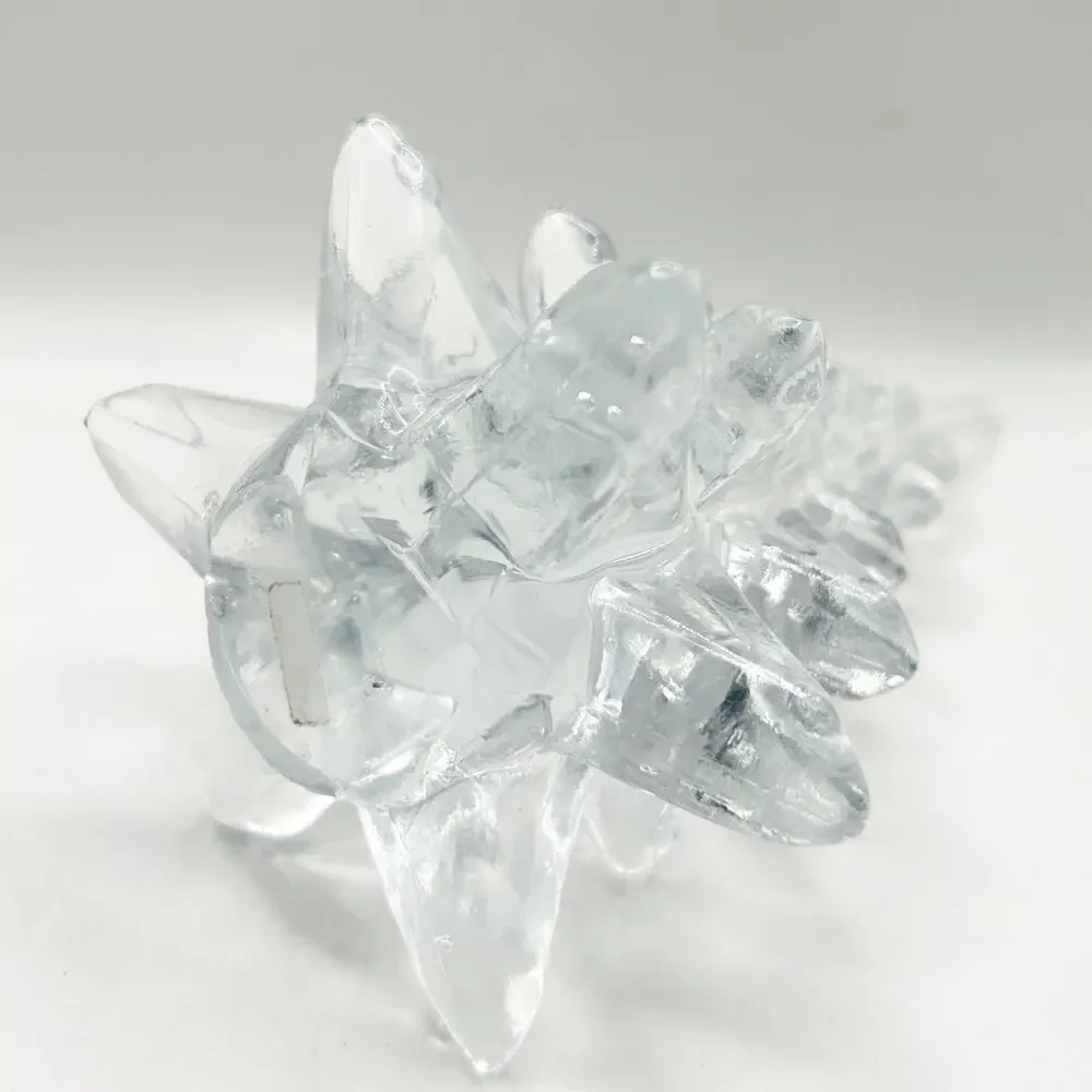 Vintage Crystal Glass Christmas Tree 8” Tall Clear Glass Figurine EUC - Picture 4 of 7